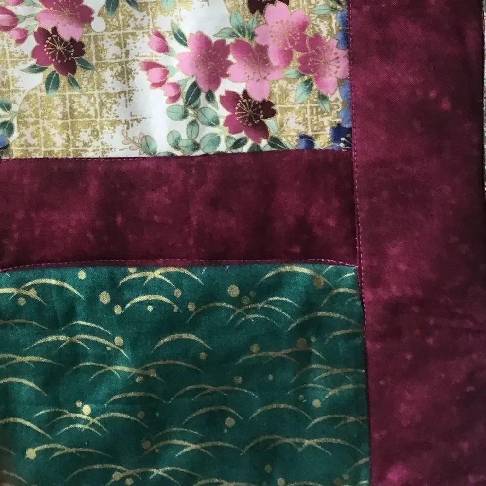 Handmade Lap Quilt. 43” x 63”